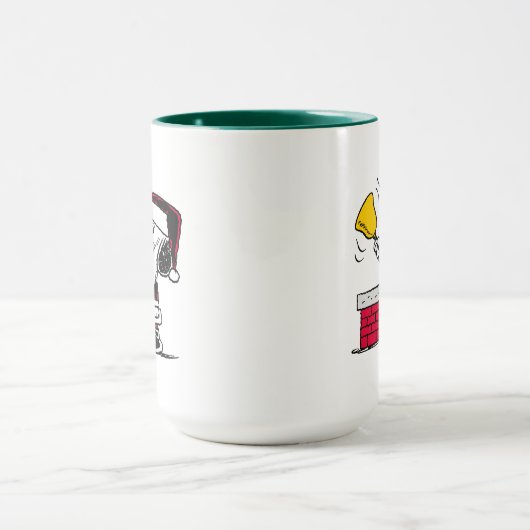 pinda's | Snoopy & Woodstock Santa Bell Ringer Mok (Midden)