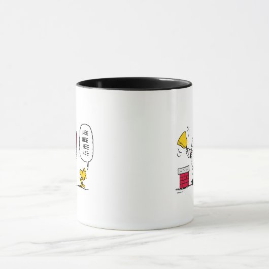 pinda's | Snoopy & Woodstock Santa Bell Ringer Mok (Midden)
