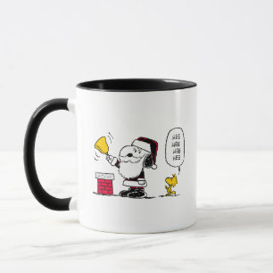 pinda's   Snoopy & Woodstock Santa Bell Ringer Mok