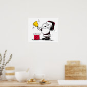 pinda's | Snoopy & Woodstock Santa Bell Ringer Poster (Keuken)