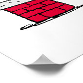 pinda's | Snoopy & Woodstock Santa Bell Ringer Poster (Hoek)