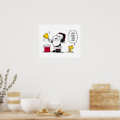 pinda's | Snoopy & Woodstock Santa Bell Ringer Poster (Keuken)