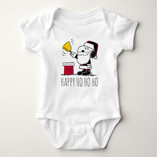 pinda's | Snoopy & Woodstock Santa Bell Ringer Romper (Voorkant)