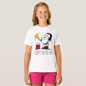 pinda's | Snoopy & Woodstock Santa Bell Ringer T-shirt (Voorkant volledig)