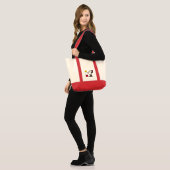 pinda's | Snoopy & Woodstock Santa Bell Ringer Tote Bag (Voorkant (model))