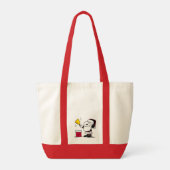 pinda's | Snoopy & Woodstock Santa Bell Ringer Tote Bag (Achterkant)