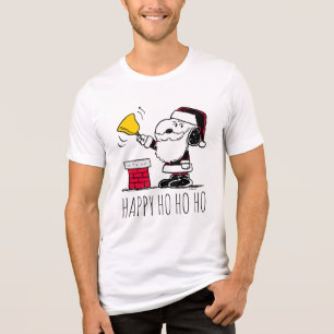 pinda's   Snoopy & Woodstock Santa Bell Ringer Tri-Blend Shirt