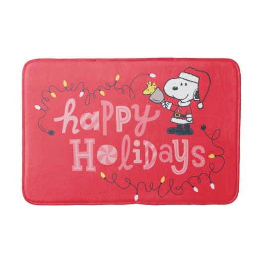 pinda's | Snoopy & Woodstock Santa Claus Badmat (Voorkant)