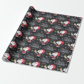 pinda's | Snoopy & Woodstock Santa Claus Cadeaupapier (Uitgerold)