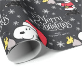pinda's | Snoopy & Woodstock Santa Claus Cadeaupapier (Rol Hoek)