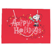 pinda's | Snoopy & Woodstock Santa Claus Groot Cadeauzakje (Achterkant)