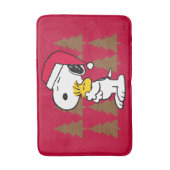 pinda's | Snoopy & Woodstock Santa Claus Hug Badmat (Voorkant Verticaal)