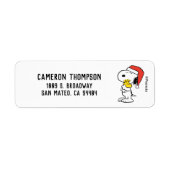pinda's | Snoopy & Woodstock Santa Claus Hug Etiket (Voorkant)