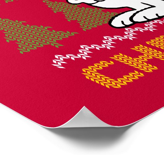 pinda's | Snoopy & Woodstock Santa Claus Hug Poster (Hoek)