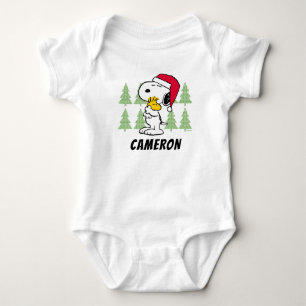 pinda's Snoopy & Woodstock Santa Claus Hug Romper