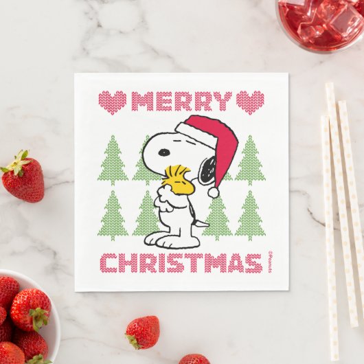 pinda's | Snoopy & Woodstock Santa Claus Hug Servet (Insitu)