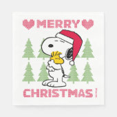 pinda's | Snoopy & Woodstock Santa Claus Hug Servet (Voorkant)