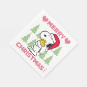 pinda's | Snoopy & Woodstock Santa Claus Hug Servet (Hoek)