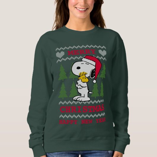 pinda's | Snoopy & Woodstock Santa Claus Hug Trui (Voorkant)