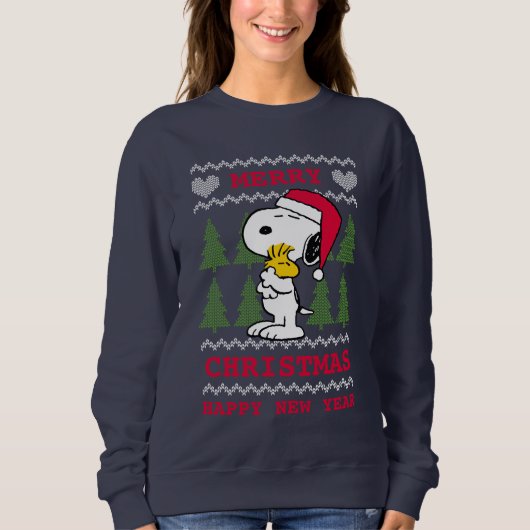 pinda's | Snoopy & Woodstock Santa Claus Hug Trui (Voorkant)