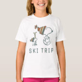pinda's | Snoopy & Woodstock Ski Trip 2 T-shirt (Voorkant)