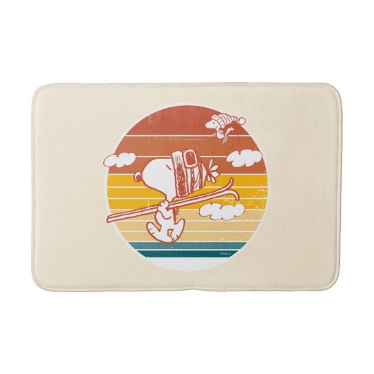 pinda's | Snoopy & Woodstock Ski Trip Badmat (Voorkant)