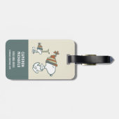 pinda's | Snoopy & Woodstock Ski Trip Bagagelabel (Achterkant horizontaal)