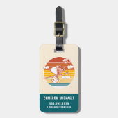 pinda's | Snoopy & Woodstock Ski Trip Bagagelabel (Voorkant verticaal)