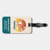 pinda's | Snoopy & Woodstock Ski Trip Bagagelabel (Achterkant horizontaal)