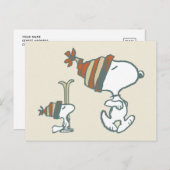 pinda's | Snoopy & Woodstock Ski Trip Briefkaart (Voorkant / Achterkant)