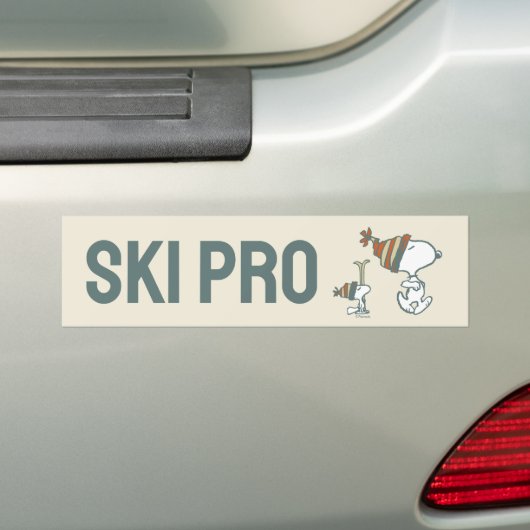 pinda's | Snoopy & Woodstock Ski Trip Bumpersticker (Op auto)