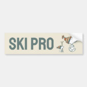 pinda's | Snoopy & Woodstock Ski Trip Bumpersticker (Voorkant)