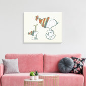 pinda's | Snoopy & Woodstock Ski Trip Canvas Afdruk (Insitu (Woonkamer))
