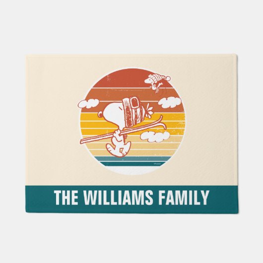 pinda's | Snoopy & Woodstock Ski Trip Deurmat (Voorkant)