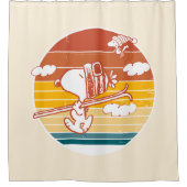 pinda's | Snoopy & Woodstock Ski Trip Douchegordijn (Voorkant)