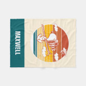 pinda's | Snoopy & Woodstock Ski Trip Fleece Deken (Voorkant (Horizontaal))