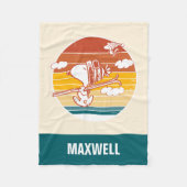 pinda's | Snoopy & Woodstock Ski Trip Fleece Deken (Voorkant)