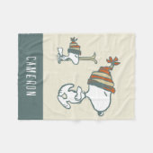 pinda's | Snoopy & Woodstock Ski Trip Fleece Deken (Voorkant (Horizontaal))