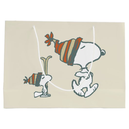 pinda's | Snoopy & Woodstock Ski Trip Groot Cadeauzakje (Achterkant)