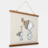pinda's | Snoopy & Woodstock Ski Trip Hangend Wandkleed (Gebogen)