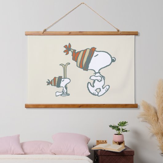 pinda's | Snoopy & Woodstock Ski Trip Hangend Wandkleed (Slaapkamer)