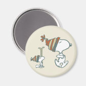 pinda's | Snoopy & Woodstock Ski Trip Magneet (Voorkant / Achterkant)