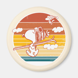 pinda's   Snoopy & Woodstock Ski Trip Magneet