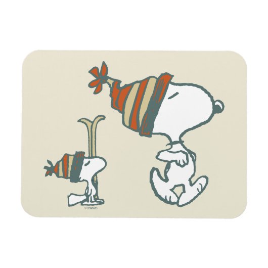 pinda's | Snoopy & Woodstock Ski Trip Magneet (Horizontaal)