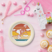 pinda's | Snoopy & Woodstock Ski Trip Papieren Bordje (Feest)