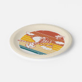 pinda's | Snoopy & Woodstock Ski Trip Papieren Bordje (Gekanteld)