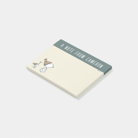pinda's | Snoopy & Woodstock Ski Trip Post-it® Notes (Schuin)