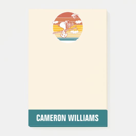 pinda's | Snoopy & Woodstock Ski Trip Post-it® Notes (Voorkant)