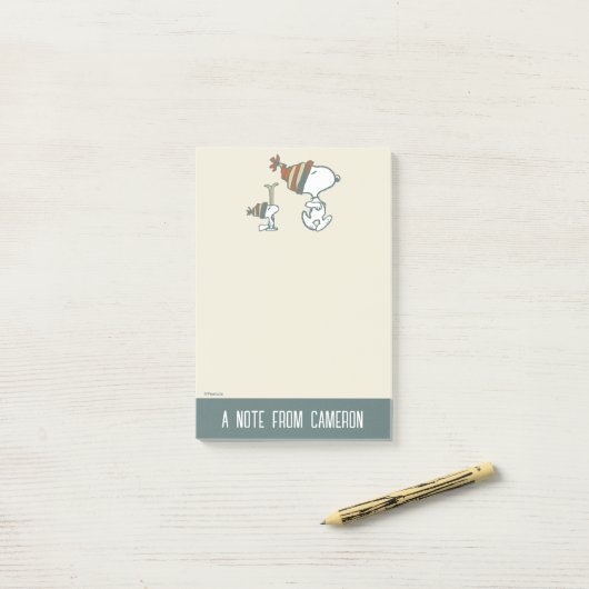 pinda's | Snoopy & Woodstock Ski Trip Post-it® Notes (Op bureau)