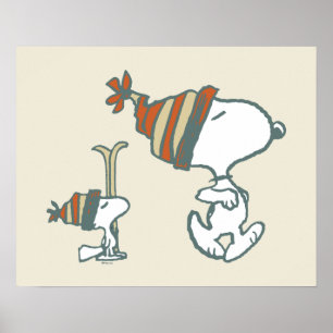 pinda's   Snoopy & Woodstock Ski Trip Poster
